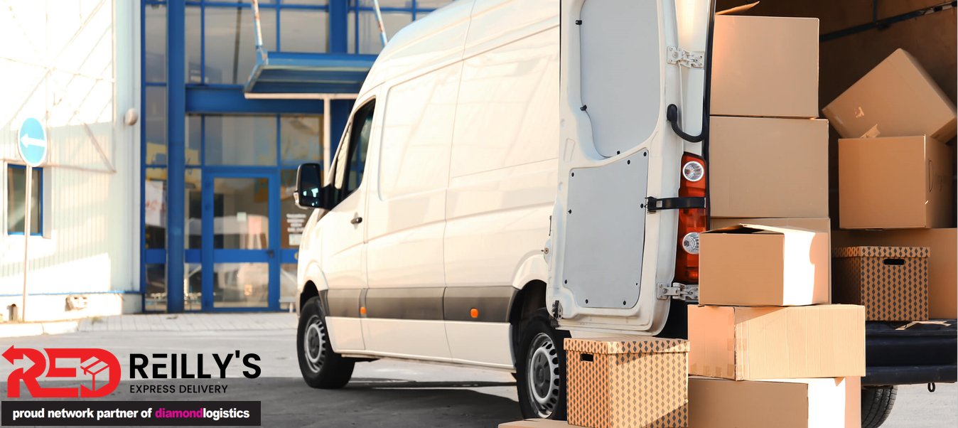 Reilly's same-day courier van